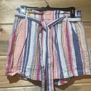 ANA paper bag waist w/ belt shorts